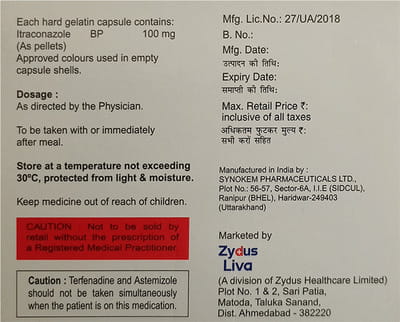 Mycoclear 100mg Strip Of 10 Capsules