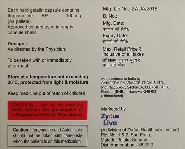 Mycoclear 100Mg Strip Of 10 Capsules