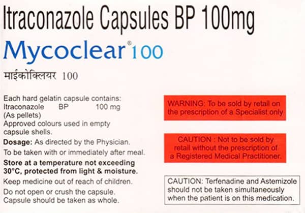 Mycoclear 100Mg Strip Of 10 Capsules