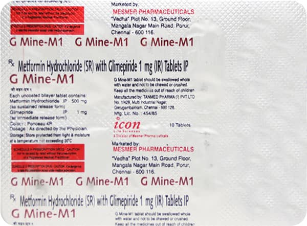 G Mine M 1mg Strip Of 10 Tablets