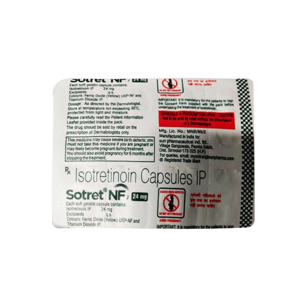 Sotret Nf 24Mg Strip Of 10 Capsules