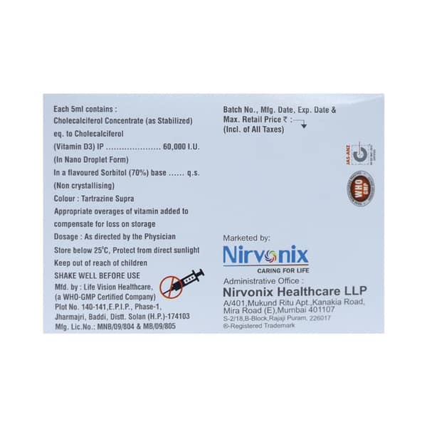 Dpule Dpule Shot 60000 IU/5ML Oral Solution (4): Uses, Side Effects, Price ...