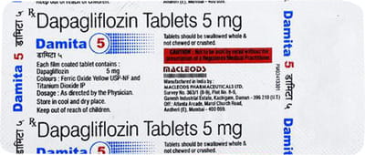 Damita 5mg Strip Of 10 Tablets