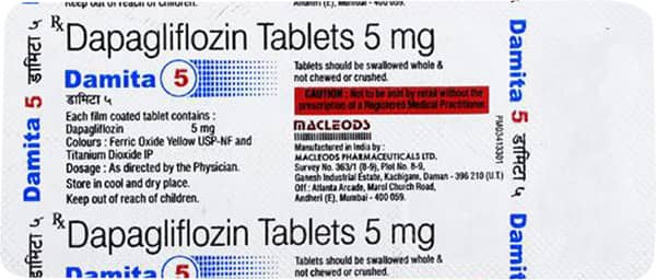 Damita 5mg Strip Of 10 Tablets