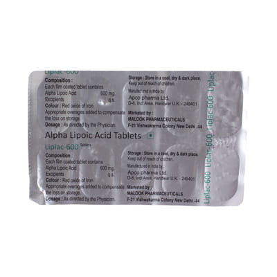 Liplac 600mg Strip Of 10 Tablets
