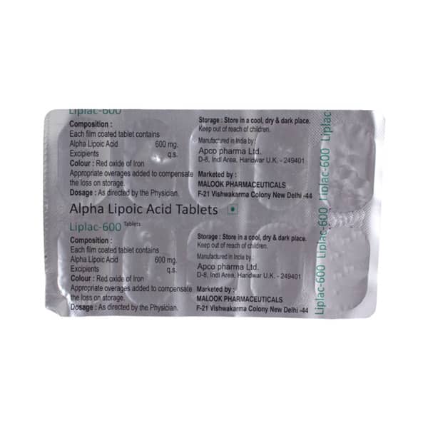 Liplac 600mg Strip Of 10 Tablets