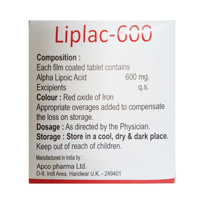 Liplac 600mg Strip Of 10 Tablets