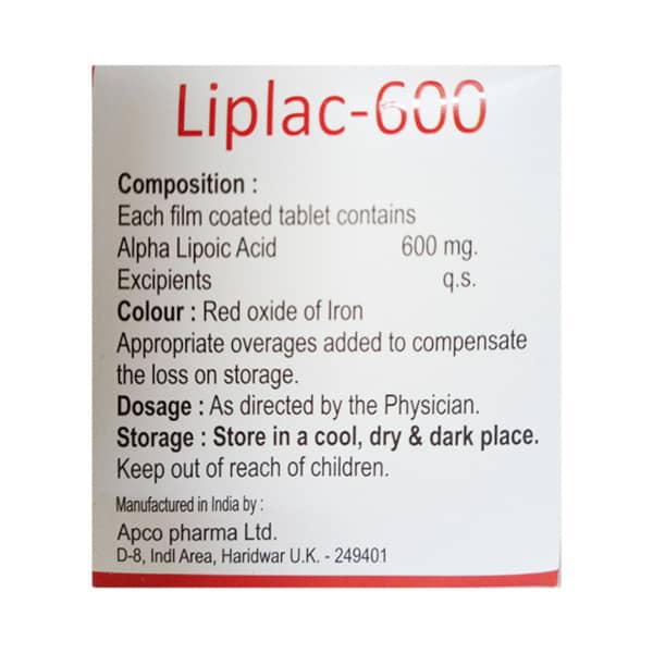 Liplac 600mg Strip Of 10 Tablets