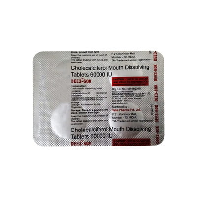 Dee3 60k Strip Of 8 Softgel Capsules