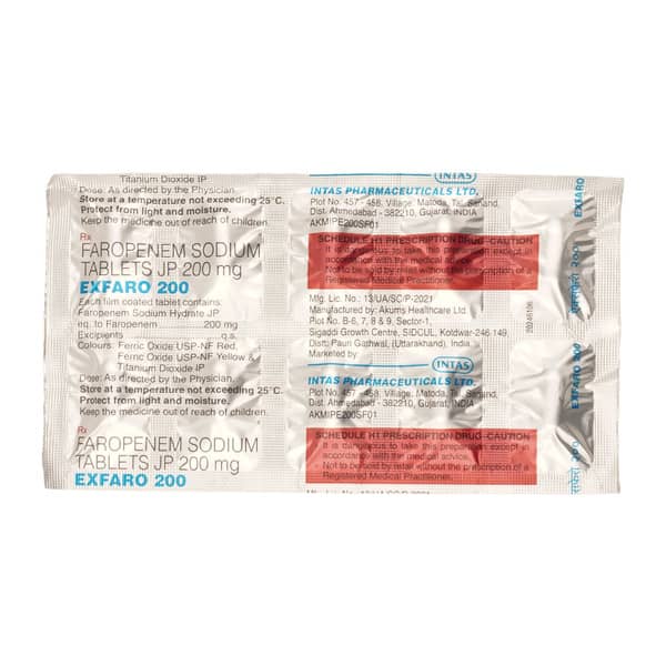 Exfaro 200mg Strip Of 10 Tablets