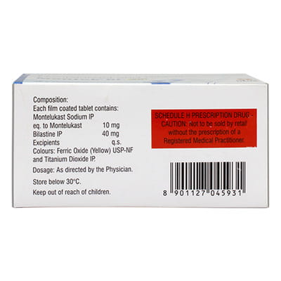 Montek Bl 40mg Strip Of 10 Tablets
