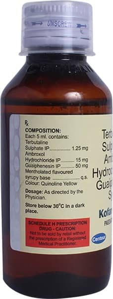 Kofarest Pd Bottle Of 100ml Syrup