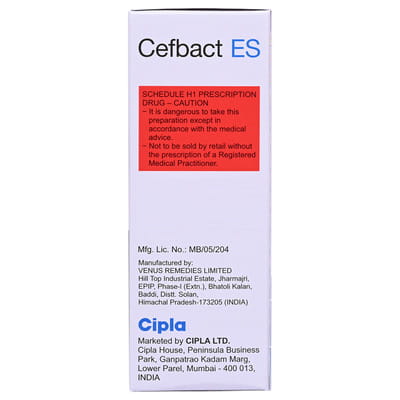 Cefbact Es 1.5gm Dry Vial Of 1 Powder For Infusion