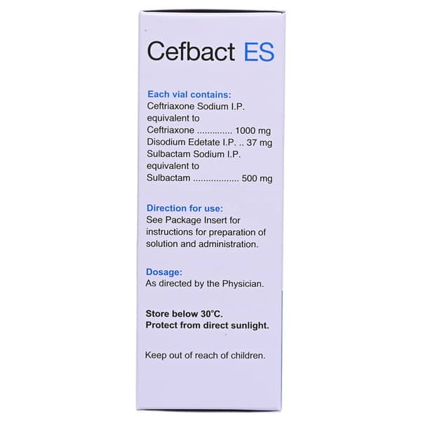 Cefbact Es 1.5gm Dry Vial Of 1 Powder For Infusion