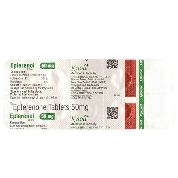 Eplerenol 50Mg Strip Of 10 Tablets