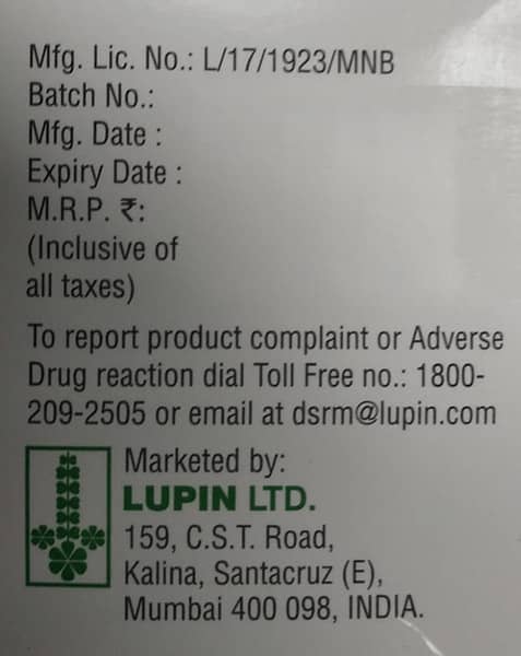 Vilnip 50mg Strip Of 15 Tablets