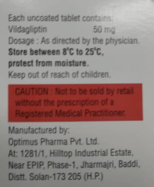 Vilnip 50mg Strip Of 15 Tablets