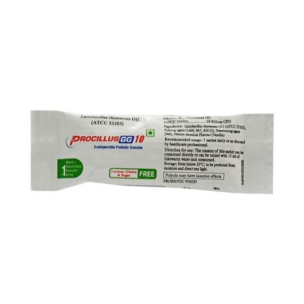 Procillus Gg 10 Sugar Free Sachet Of 1gm Granules