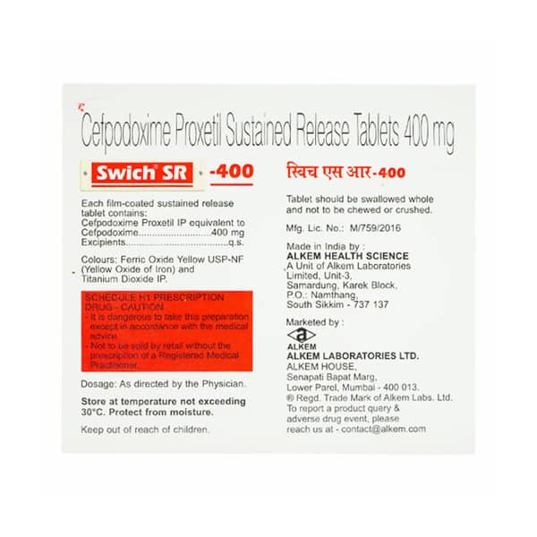 Swich Sr 400Mg Strip Of 5 Tablets