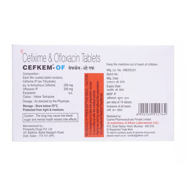 Cefkem Of Strip Of 10 Tablets