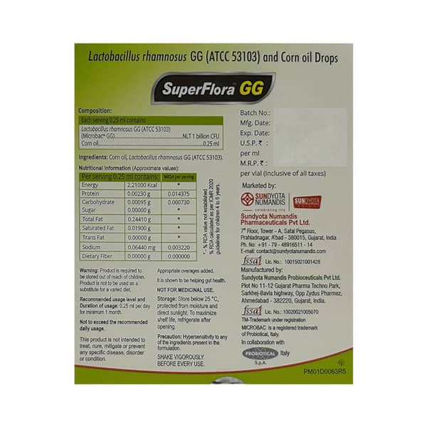 Superflora Gg Bottle Of 0.25Ml Drops
