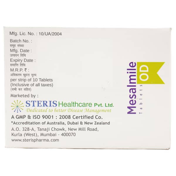 Mesalmile Od Strip Of 10 Tablets
