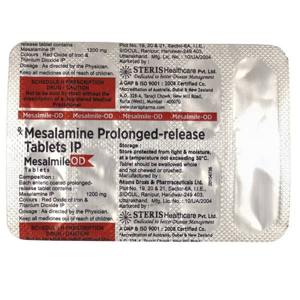 Mesalmile Od Strip Of 10 Tablets