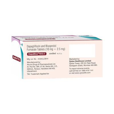 Dapabiso 10/2.5mg Strip Of 10 Tablets
