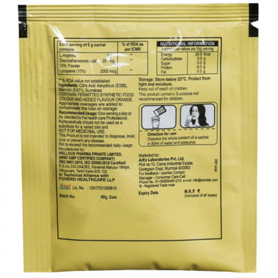 Fetlar Orange Flavour Sugar Free Sachet Of 6gm Oral Powder