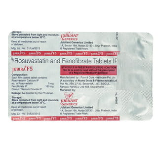 Jubira F 5Mg Strip Of 15 Tablets