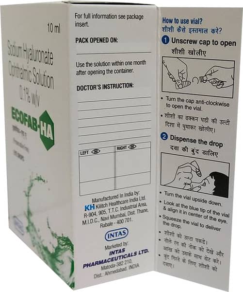 Ecofab Ha Eye Drops 10Ml