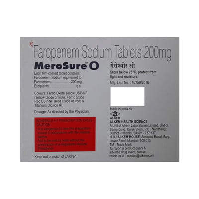 Merosure O 200mg Strip Of 9 Tablets