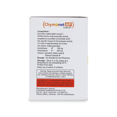 Chymonet Ap Strip Of 10 Tablets