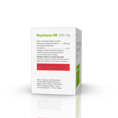 Glycinova Sr 500mg Strip Of 10 Tablets