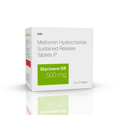 Glycinova Sr 500mg Strip Of 10 Tablets