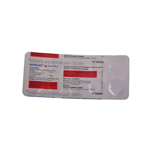 Romilast Bl Strip Of 10 Tablets