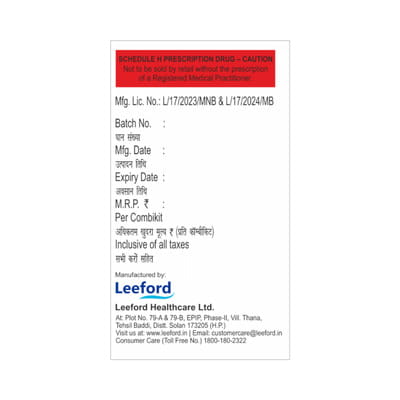 Oltef 3 Kit Strip Of 4 Combikit Tablets