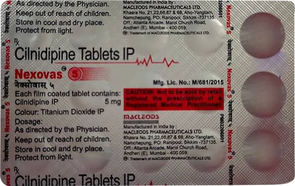 Nexovas 5mg Strip Of 15 Tablets