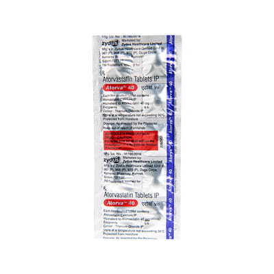 Atrovast 40mg Strip Of 10 Tablets