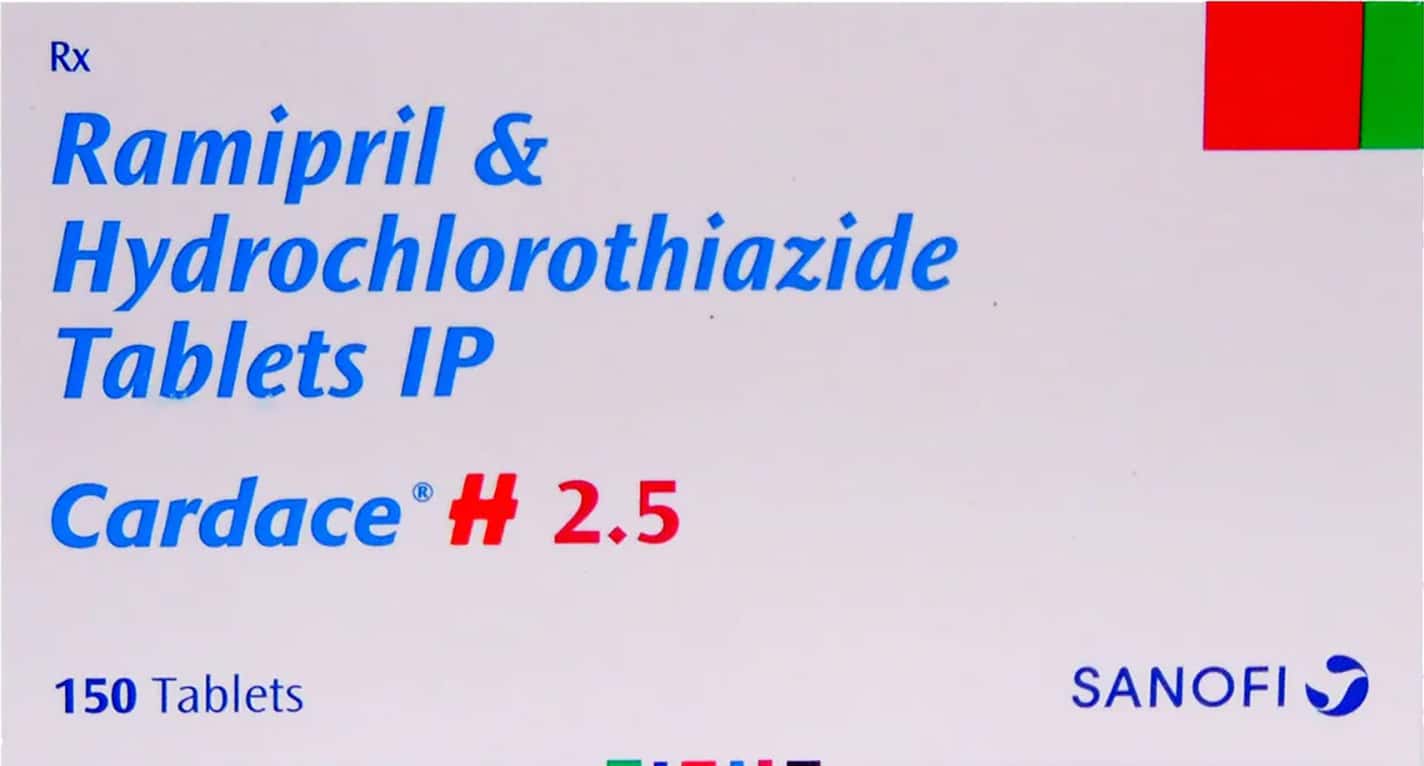 कार्डेस एच 2.5 टैबलेट (Cardace H 2.5 in Hindi) : उपयोग, दुष्प्रभाव ...