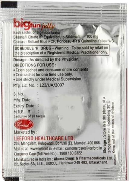 Bigfun Jelly Mint Cool Flavour Of 5gm Sachet