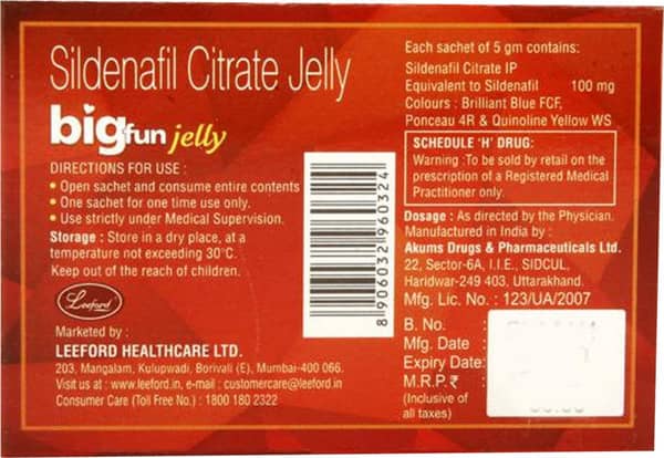 Bigfun Jelly Mint Cool Flavour Of 5gm Sachet