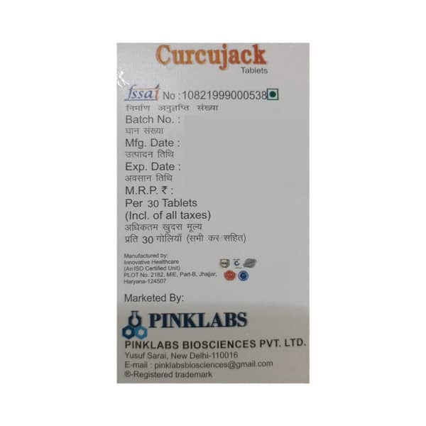 Curcujack Bottle Of 30 Tablets