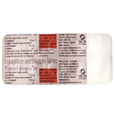 Istavel Empa 25mg Strip Of 10 Tablets
