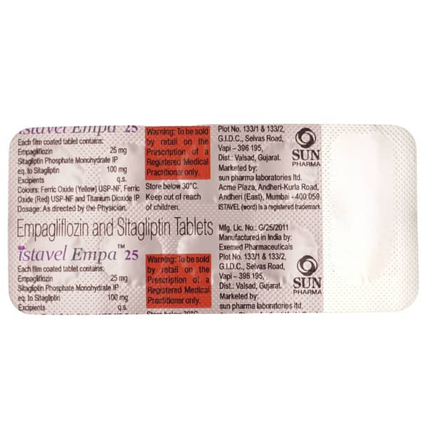 Istavel Empa 25mg Strip Of 10 Tablets