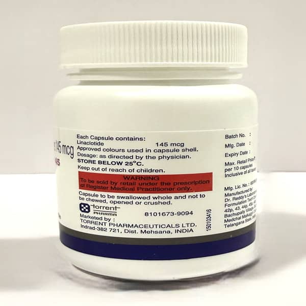 Lintide 145Mcg Bottle Of 10 Capsules