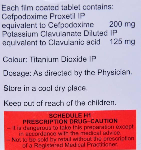 Zedocef Cv 200mg Strip Of 10 Tablets
