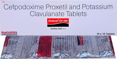 Zedocef Cv 200mg Strip Of 10 Tablets