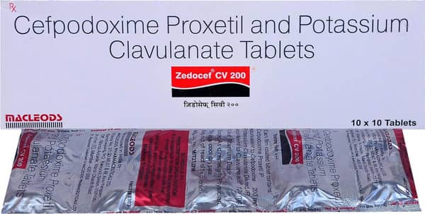 Zedocef Cv 200mg Strip Of 10 Tablets