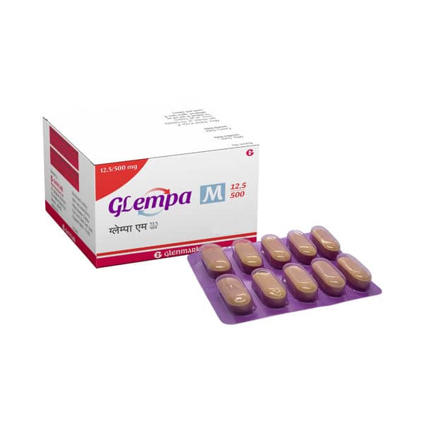 Glempa M 12.5/500Mg Strip Of 10 Tablets